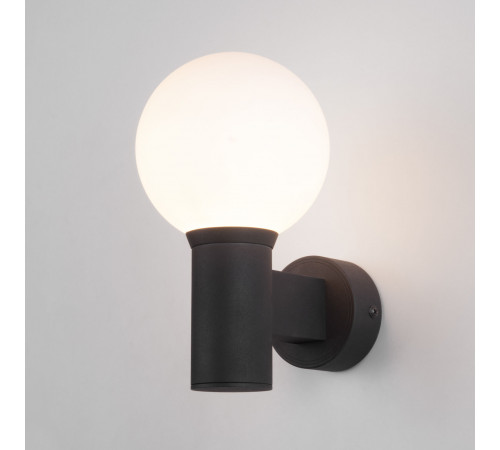 Уличный настенный светильник Elektrostandard Sfera 35126/D черный