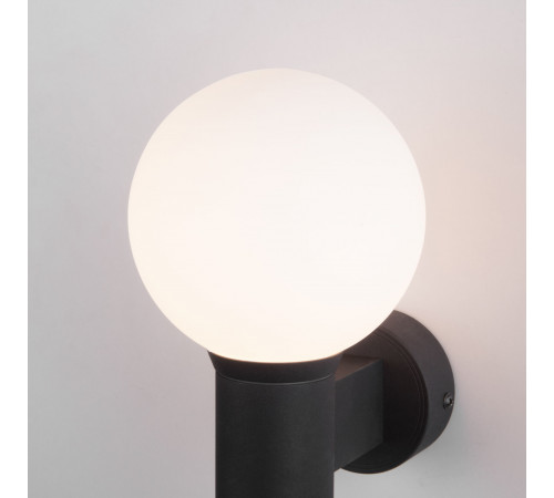 Уличный настенный светильник Elektrostandard Sfera 35126/D черный