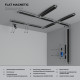 Четырёхсторонний соединитель для накладного шинопровода Flat Magnetic (чёрный) 85003/00