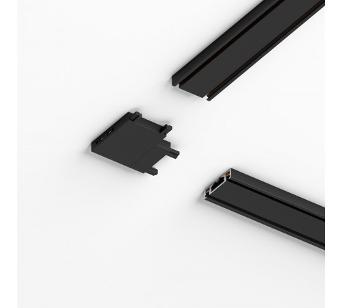 Четырёхсторонний соединитель для накладного шинопровода Flat Magnetic (чёрный) 85003/00