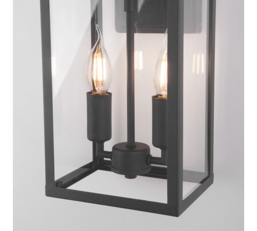 Уличный настенный светильник Elektrostandard Candle 35150/D темно-серый