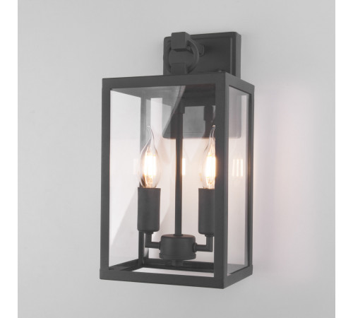 Уличный настенный светильник Elektrostandard Candle 35150/D темно-серый