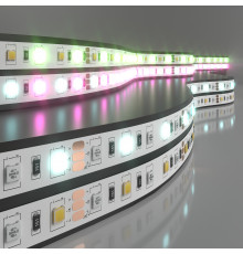 Лента светодиодная 60Led 14,4W IP20 RGB 6500K холодный белый (5050+5050 24V 60Led 14,4W IP20 RGBW) 