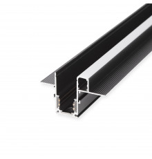 Шинопровод встраиваемый Slim Magnetic с местом под светодиодную ленту (чёрный) (2м) 85132/00