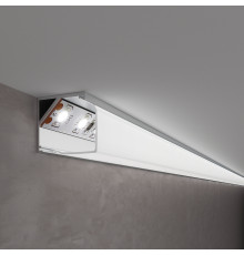 Квадратный угловой алюминиевый профиль для LED ленты LL-2-ALP009 (под ленту до 10mm)