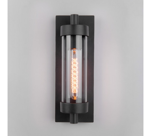 Уличный настенный светильник Elektrostandard Pipe D 35151/D чёрный