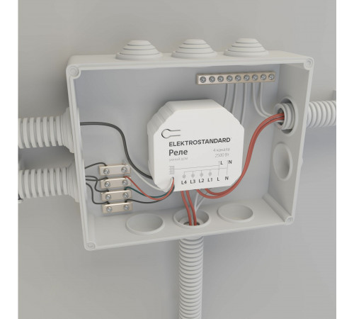 Реле Elektrostandard Умный дом 4 канала 2500W 76005/00