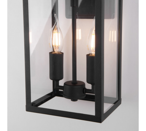 Уличный настенный светильник Elektrostandard Candle 35150/D черный